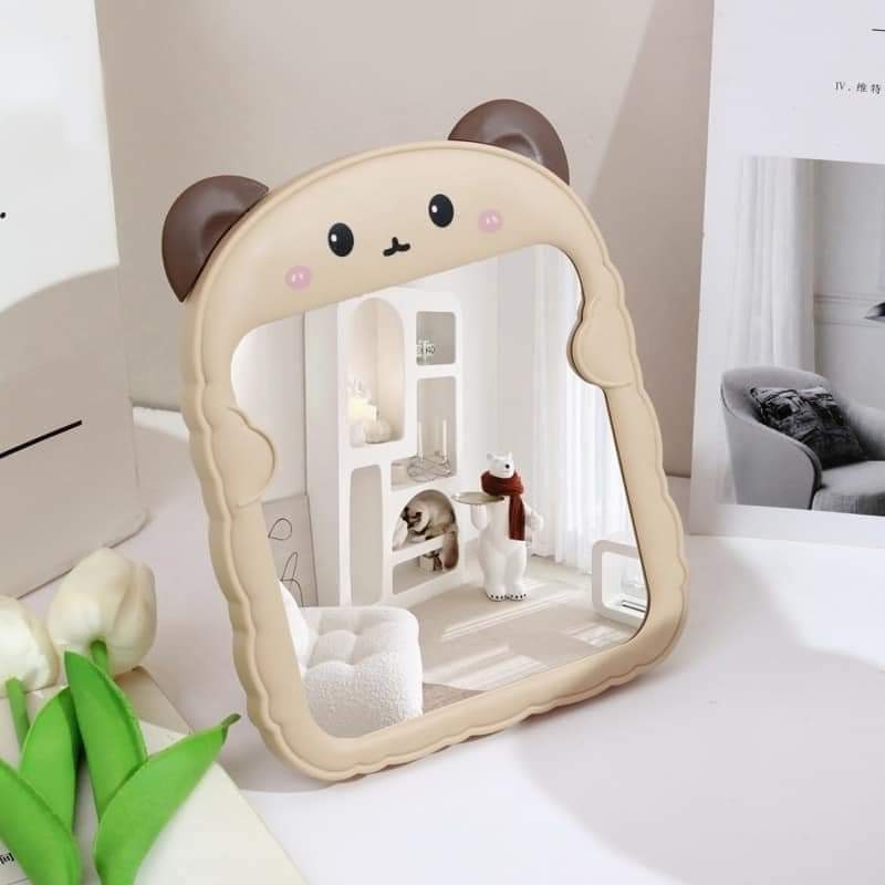 Gương makeup để bàn hình cừu con Mengshang cute