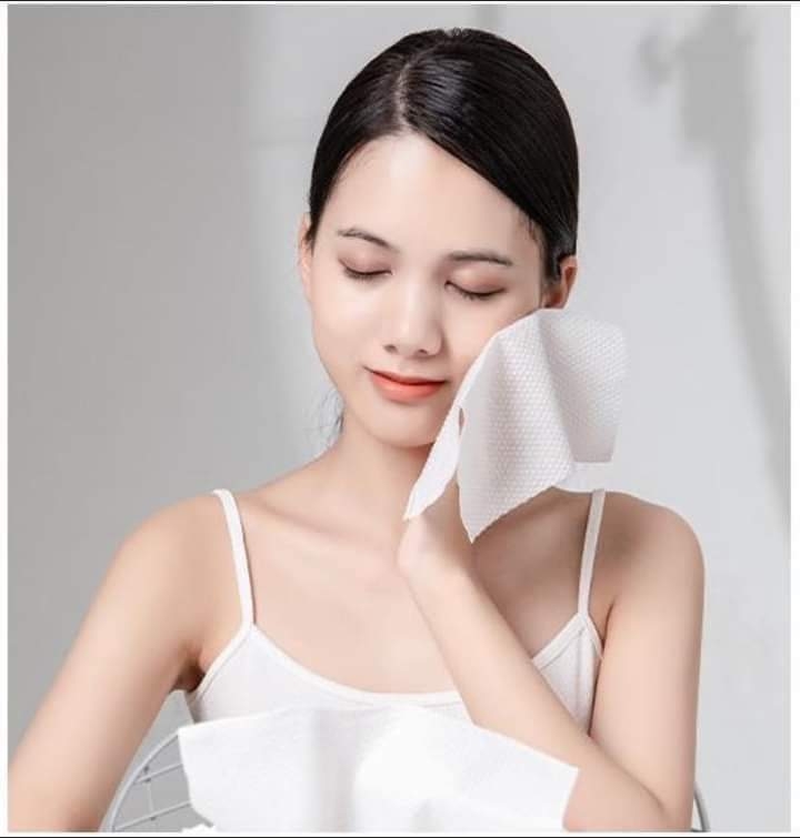Khăn giấy khô tẩy trang dạng rút Animerry Natural (Peach)