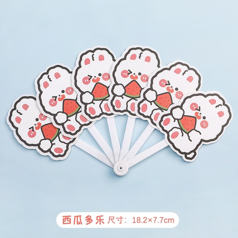 Quạt nhựa cầm tay xếp lại hình cute