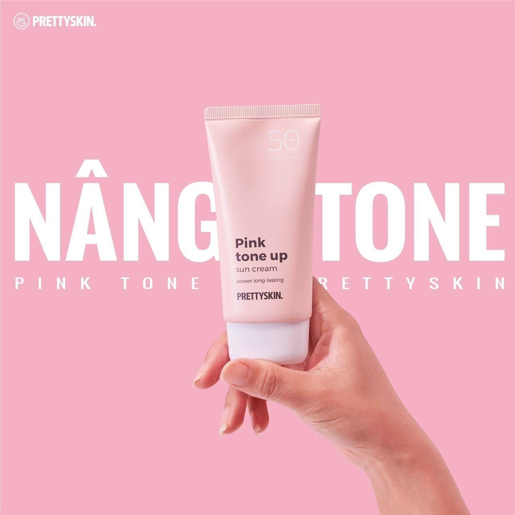 Kem chống nắng Pretty Skin Pink Tone Up Sun Cream SPF50+PA++++  - 70ml (hồng)