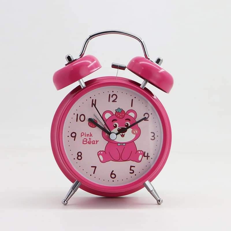 Đồng hồ báo thức gấu dâu Lotso - Honey Time Pink Bear (có đèn)