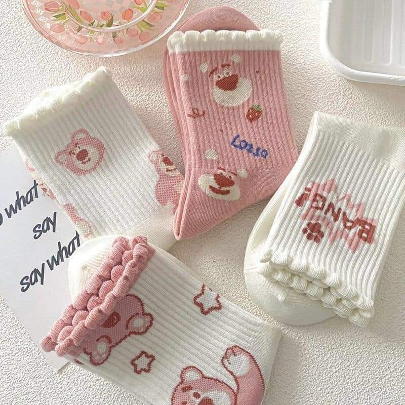 Vớ gấu dâu Lotso (mẫu mới)