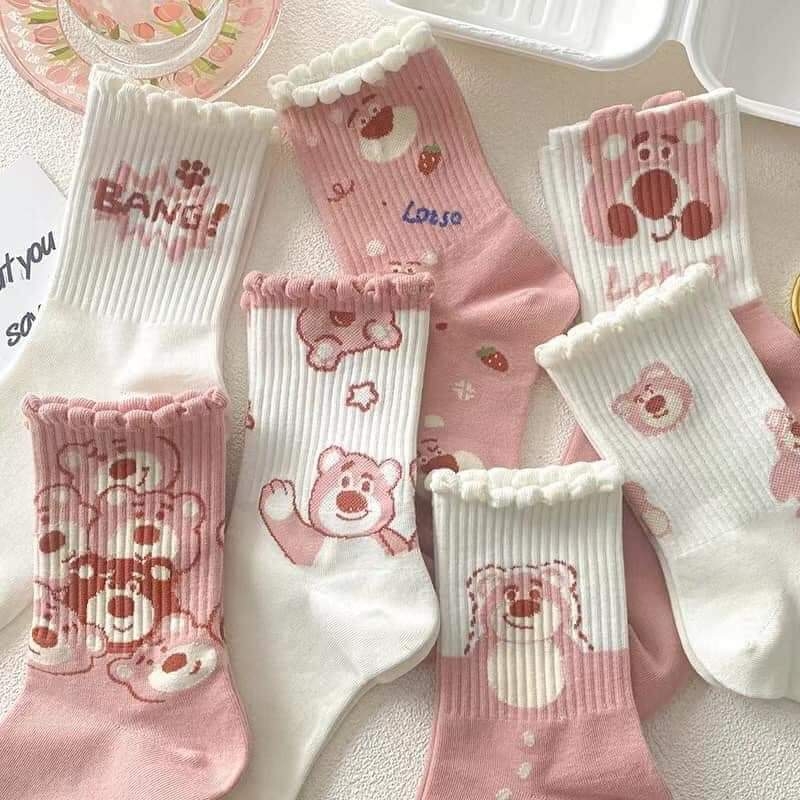 Vớ gấu dâu Lotso (mẫu mới)
