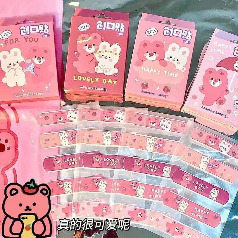 Băng cá nhân gấu gấu Lotso (hộp 20 miếng)