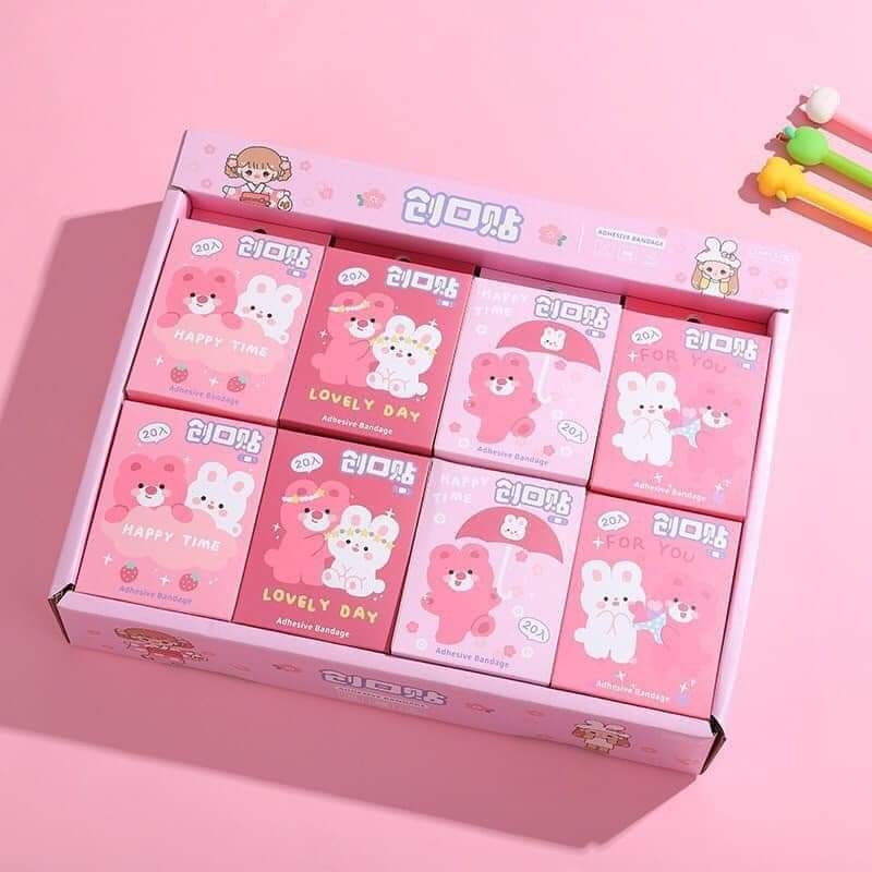 Băng cá nhân gấu gấu Lotso (hộp 20 miếng)