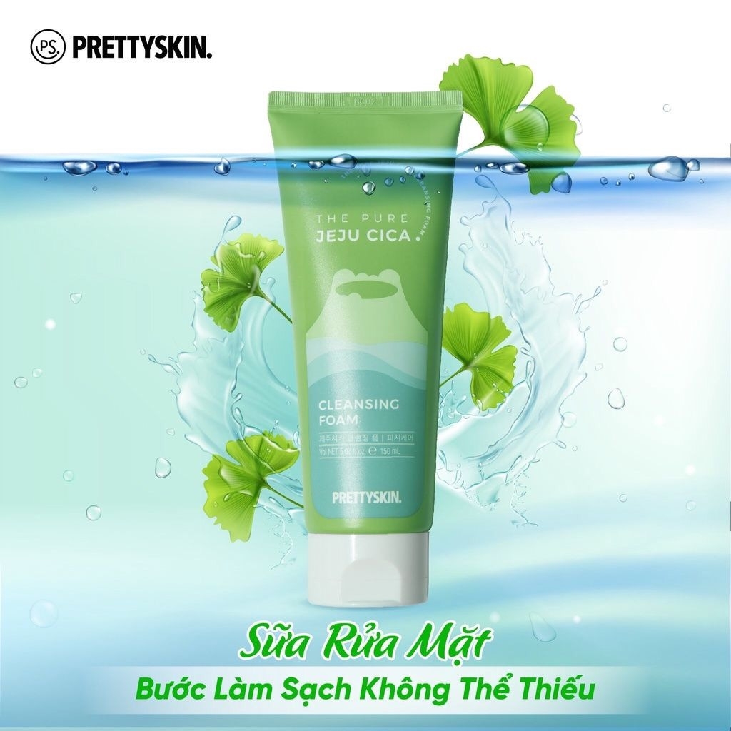 Sữa rửa mặt rau má Jeju CiCa Prettyskin - 150ml