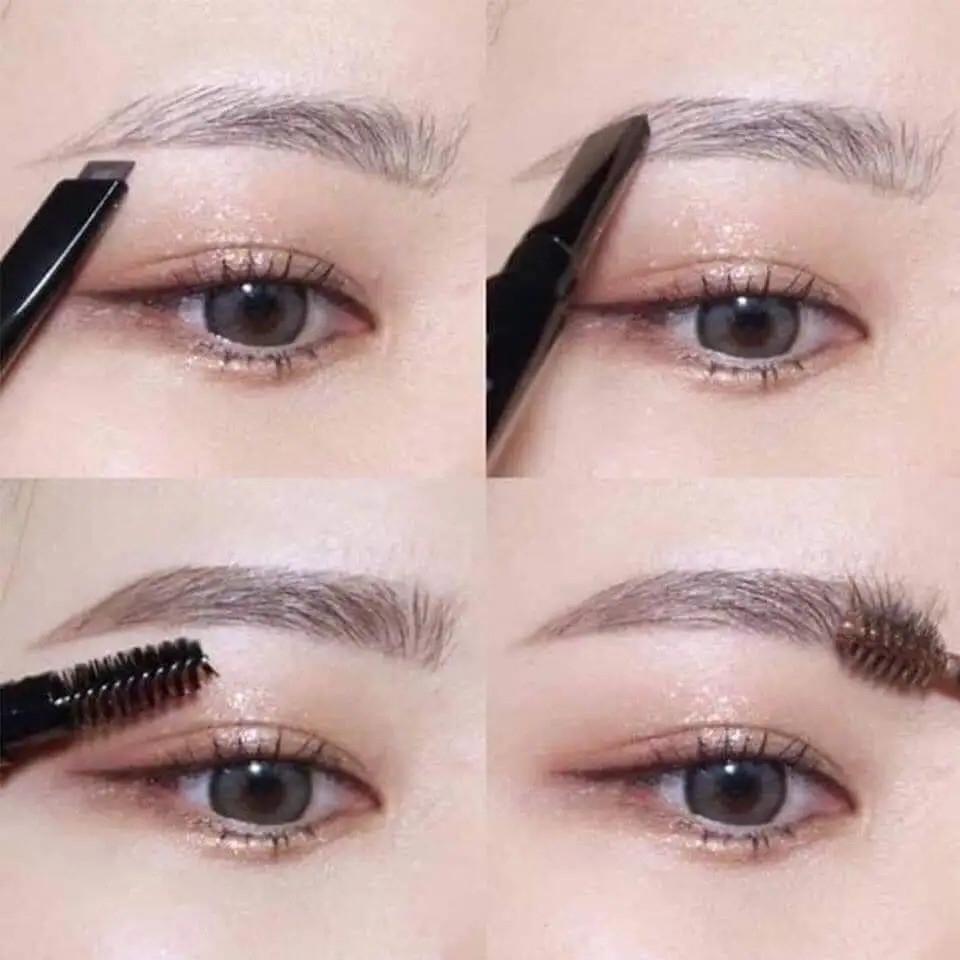 Chì kẻ mày 2 đầu Designing Eyebrow Pencil - The face shop
