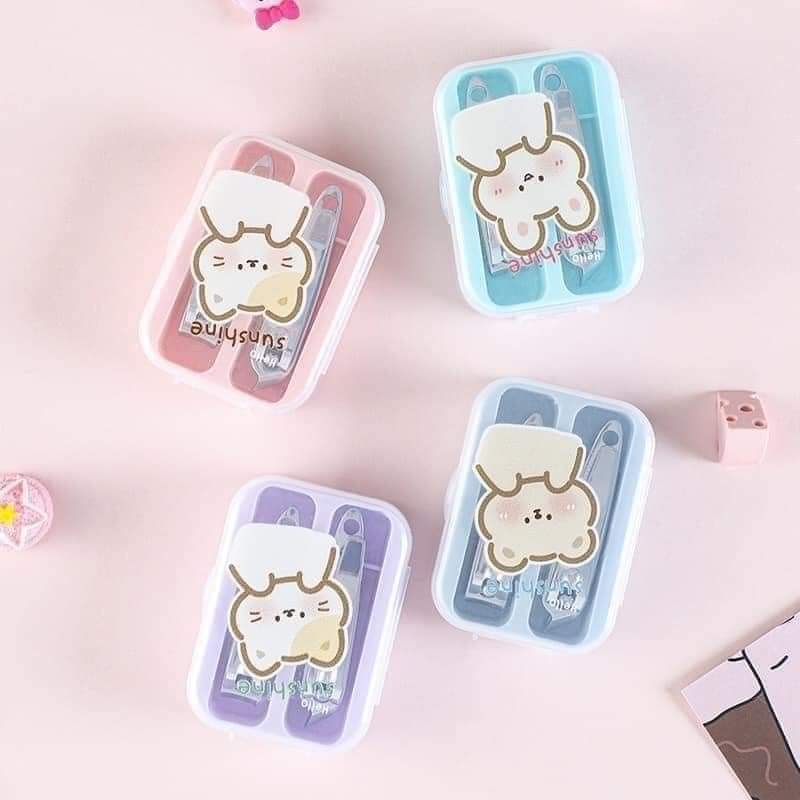 Hộp 2 cái cắt móng tay hoạt hình cute