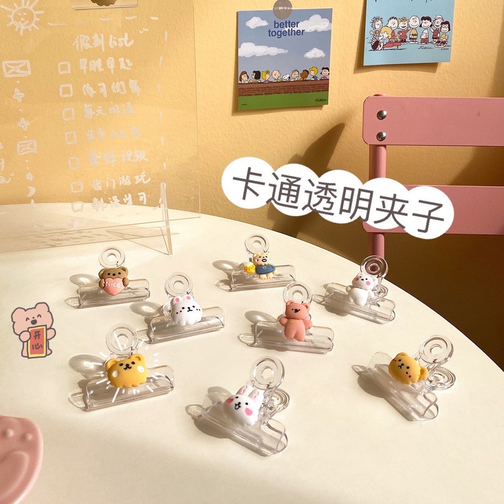 Kẹp giấy đính charm 3D cute