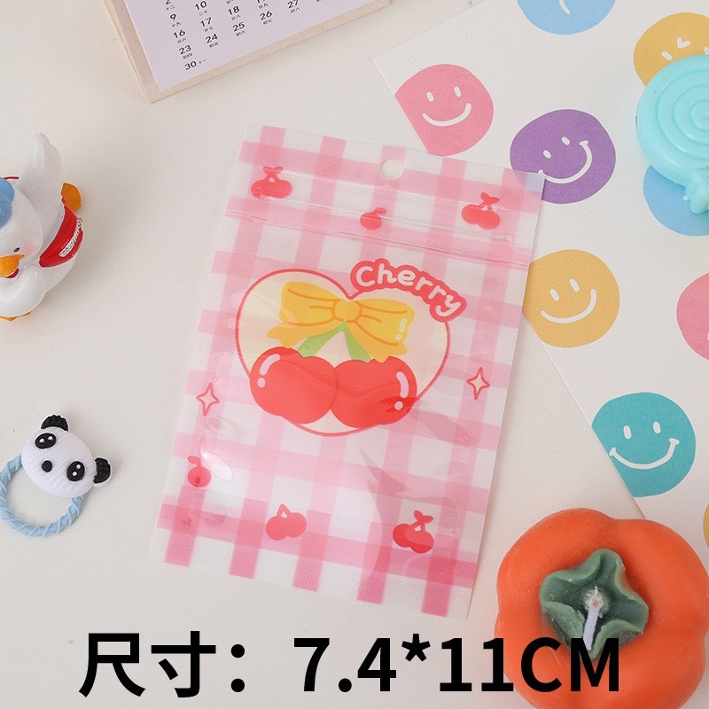 Túi zip nhỏ PVC hoạt hình cute (11cm x 7.4cm)