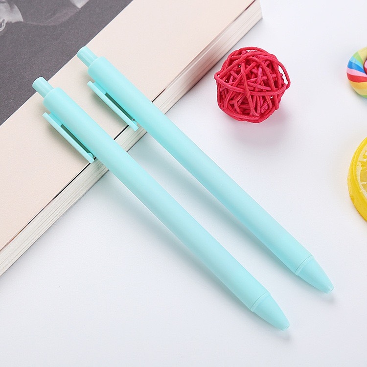 Bút bi gel Macaron mực đen màu pastel