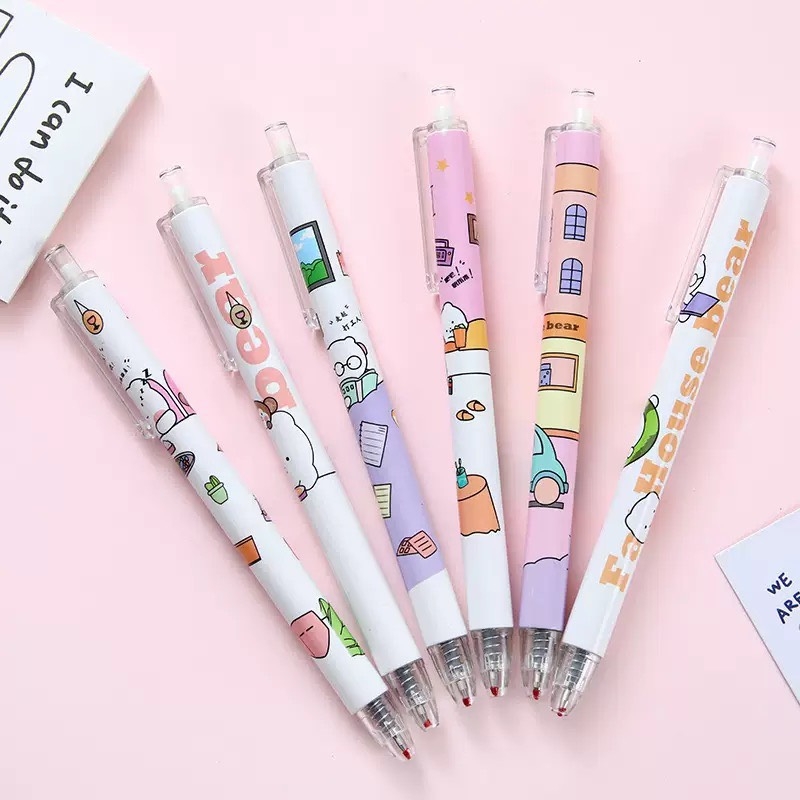 Bút bi gel hoạt hình cute nhiều mẫu