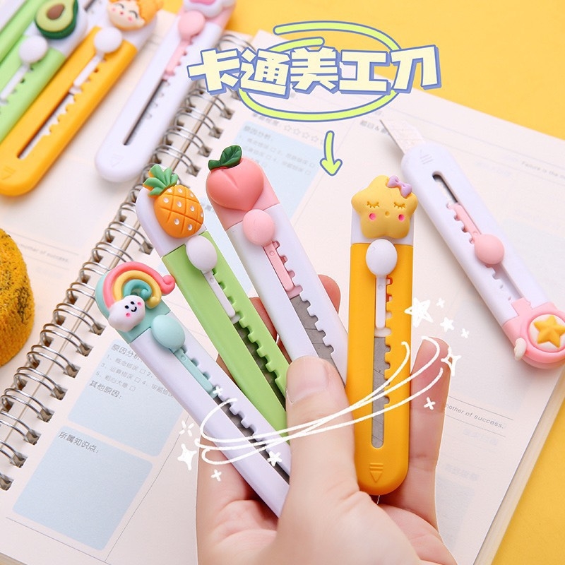 Dao rọc giấy charm 3D hình cute