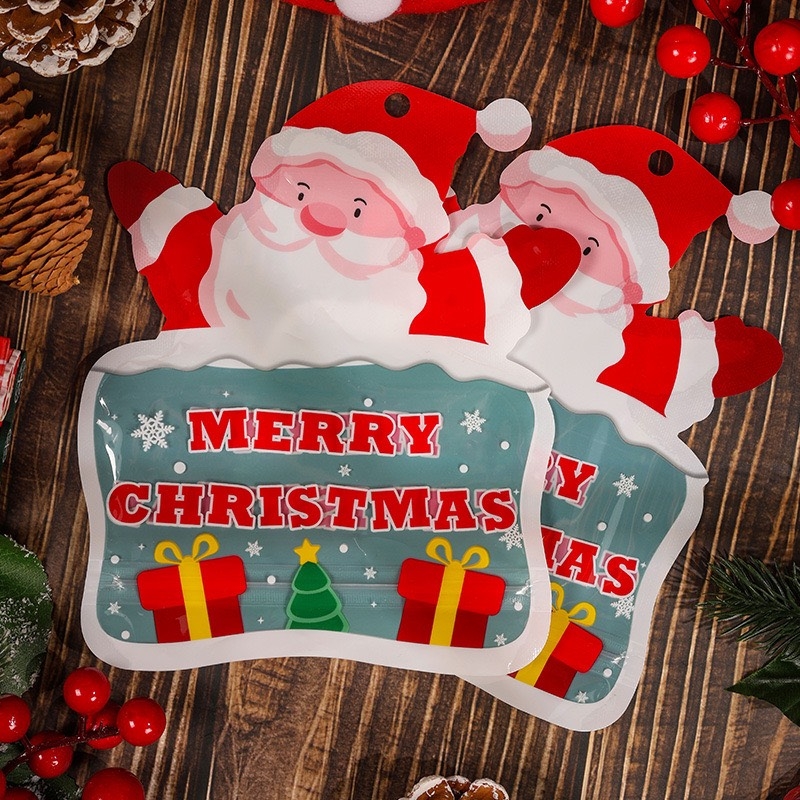 Túi zip Noel 2 mặt nhiều mẫu