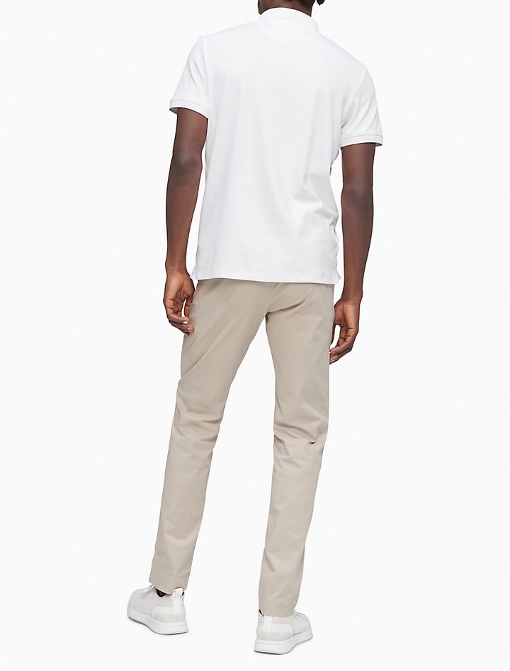 Khaki Calvin Klein Infinite Flex Slim Fit Chino Pants