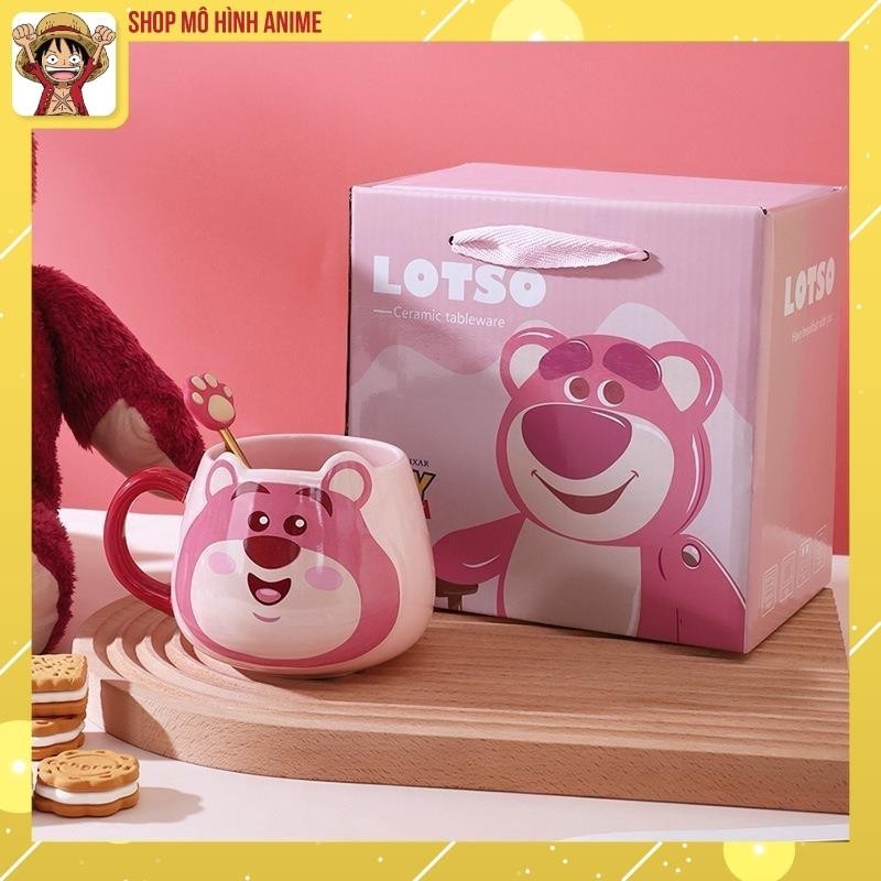 Combo Đèn Ngủ Và Cốc Gấu Dâu Lotso, Mẫu Gấu Hoạt Hình Disney Được Yêu Thích, Thích Hợp Làm Quà Tặng Sinh Nhật, Lưu Niệm
