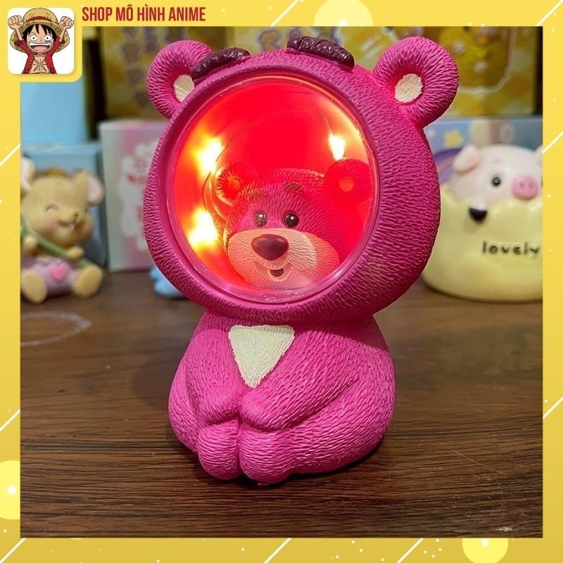 Combo Đèn Ngủ Và Cốc Gấu Dâu Lotso, Mẫu Gấu Hoạt Hình Disney Được Yêu Thích, Thích Hợp Làm Quà Tặng Sinh Nhật, Lưu Niệm