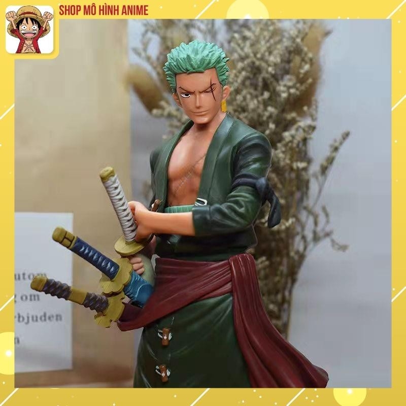 Mô Hình Nhân Vật Zoro, Trong Bộ Truyện Tranh Đảo Hải Tặc One Piece, Cao 27cm, Full Box, Decor Trang Trí, Bộ Sưu Tập