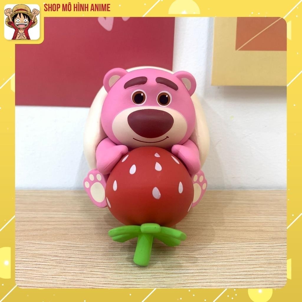 Mô Hình 6 Nhân Vật Gấu Dâu Lotso Đáng Yêu Cute, Cao 8cm, Decor Trang Trí Phòng Ngủ, Quà Tặng Sinh Nhật