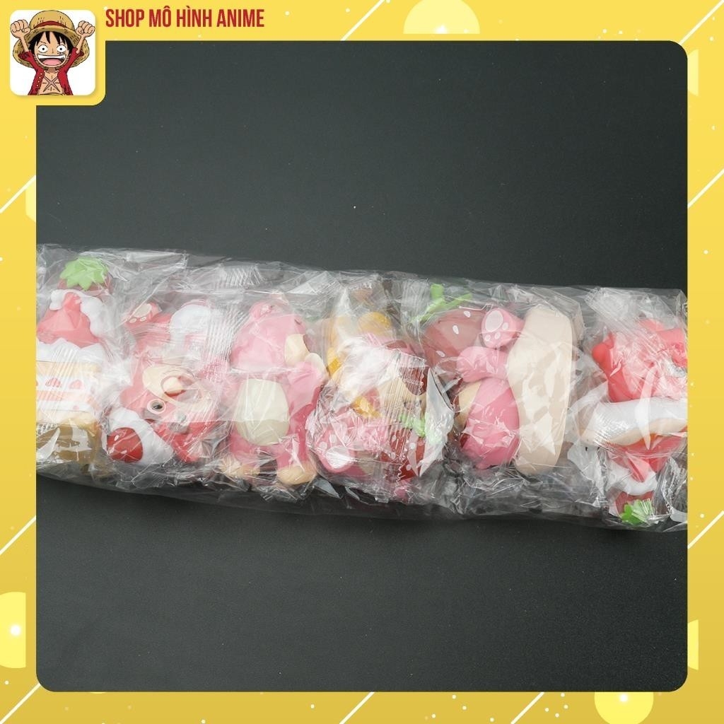 Mô Hình 6 Nhân Vật Gấu Dâu Lotso Đáng Yêu Cute, Cao 8cm, Decor Trang Trí Phòng Ngủ, Quà Tặng Sinh Nhật