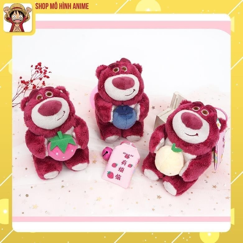 [Chính Hãng] Hộp Mù Blind Box Gấu Dâu Lotso, Mô Hình Móc Khóa Cao Cấp, Thơm Mùi Dâu, Bộ Sưu Tập Nhân Vật Disney