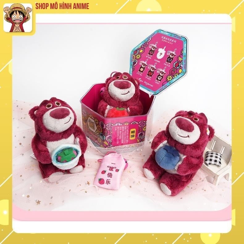 [Chính Hãng] Hộp Mù Blind Box Gấu Dâu Lotso, Mô Hình Móc Khóa Cao Cấp, Thơm Mùi Dâu, Bộ Sưu Tập Nhân Vật Disney