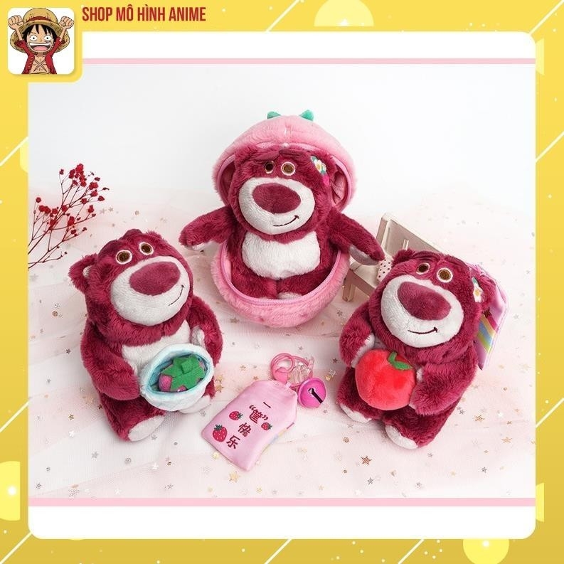 [Chính Hãng] Hộp Mù Blind Box Gấu Dâu Lotso, Mô Hình Móc Khóa Cao Cấp, Thơm Mùi Dâu, Bộ Sưu Tập Nhân Vật Disney