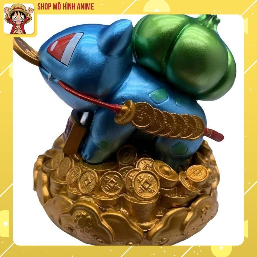 Mô Hình Pokemon, Fushighidane Ngậm Vàng, Cóc Thần Tài, Đồ Phong Thủy Giúp Tăng May Mắn, Thu Hút Tiền Tài