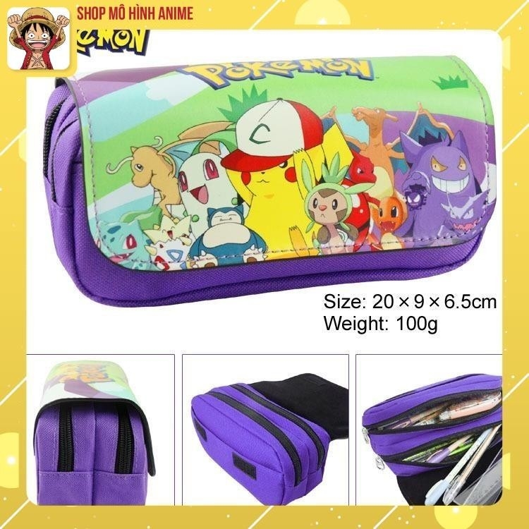 Túi Đựng Bút, Đồ Dùng Học Tập Hình Nhân Vật Pokemon, Pikachu Siêu Đáng Yêu Cho Bé, Thích Hợp Làm Quà Tặng Cho Trẻ