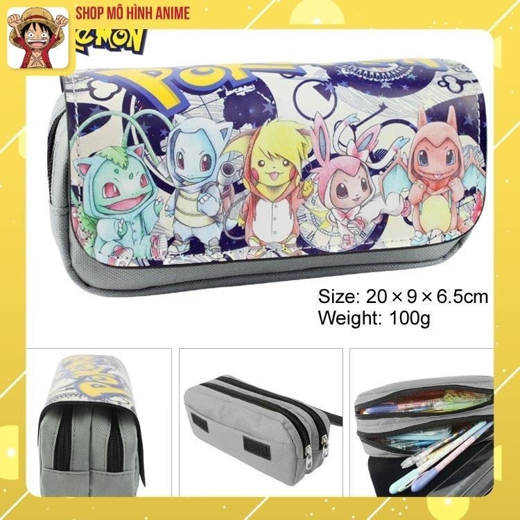 Túi Đựng Bút, Đồ Dùng Học Tập Hình Nhân Vật Pokemon, Pikachu Siêu Đáng Yêu Cho Bé, Thích Hợp Làm Quà Tặng Cho Trẻ