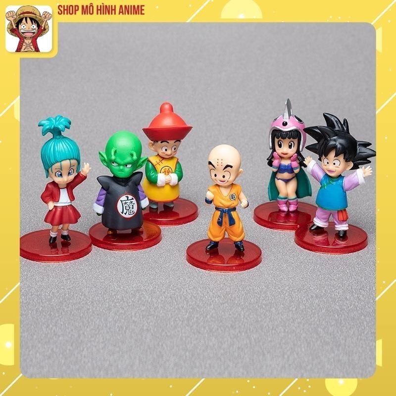 Mô Hình 13 Nhân Vật Dragon Ball, 7 Viên Ngọc Rồng Chibi, Cao 6cm, Decor Trang Trí, Bộ Sưu Tập Nhân Vật