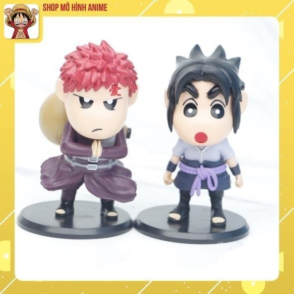 Bộ 6 Mô Hình Các Nhân Vật Naruto, Kakashi, Itachi, Sasuke, Garaa, Cosplay Bởi Shin Cậu Bé Bút Chì, Cute Ngộ Nghĩnh