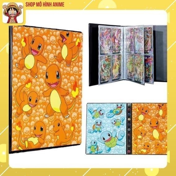 Sách Đựng Bộ Sưu Tập Thẻ Bài Pokemon, Khe Đựng 240  Thẻ Bài Các Nhân Vật Yêu Thích Của Bé
