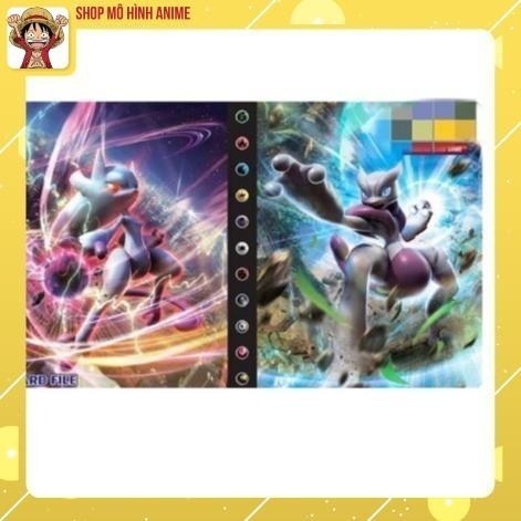 Sách Đựng Bộ Sưu Tập Thẻ Bài Pokemon, Khe Đựng 240  Thẻ Bài Các Nhân Vật Yêu Thích Của Bé