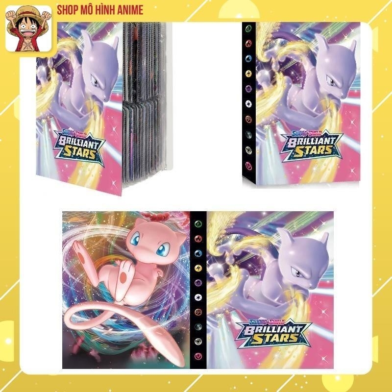 Sách Đựng Bộ Sưu Tập Thẻ Bài Pokemon, Khe Đựng 240  Thẻ Bài Các Nhân Vật Yêu Thích Của Bé