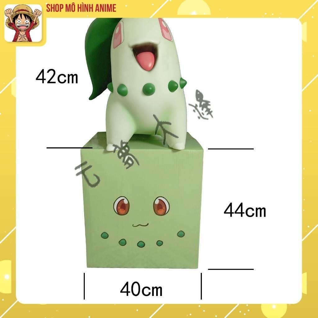 Mô Hình Pokemon Nhân Vật Chicorita, Cao 43 Cm, Kích Thước Tỉ Lệ 1:1, Full Box Bộ Sưu Tập Nhân Vật,Decor, Quà Tặng Cho Bé