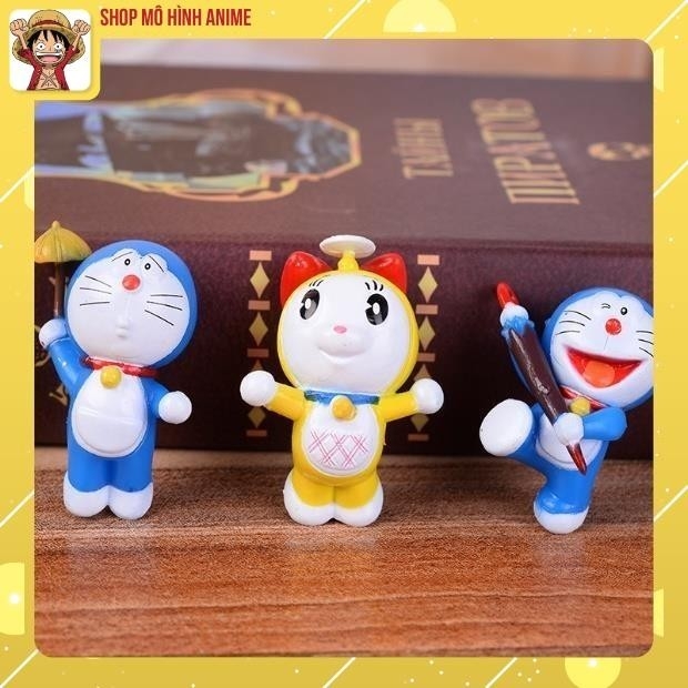 Mô Hình 6 Nhân Vật Doraemon, Nobita, Doraemi, Đáng Yêu Nhiều Kiểu Dáng Khác Nhau, Decor Trang Trí, Bộ Sưu Tập Cho Bé