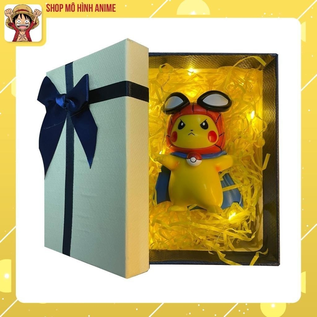 Hộp Quà Tặng Mô Hình Pikachu Cho Bé, Có Đèn Led, Hộp Thắt Nơ Xinh Đẹp, Sản Phẩm Làm Quà Tặng Sinh Nhật, Dịp Lẽ Đặc Biệt