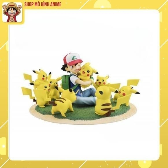 Mô Hình Pokemon, Satoshi và Pikachu, Bộ Mô Hình Cao Cấp Dành Cho Bé, Bộ Sưu Tập Hoạt Hình, Quà Tặng Cho Trẻ