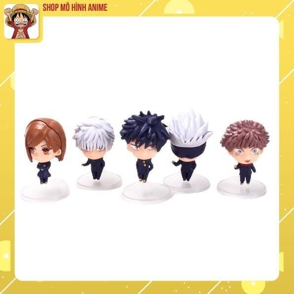 Mô Hình Bộ 5 Nhân Vật Anime Chú Thuật Hồi Chiến Kaisen Gojo, Mô Hình Để Bàn Decor Trang Trí, Quà Tặng Sinh Nhật Cho Bé