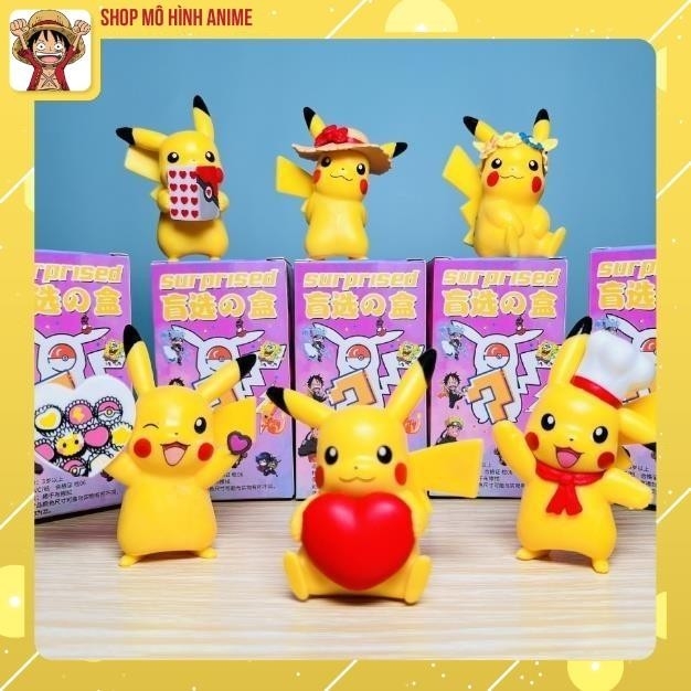 Bộ 6 Mô Hình Pikachu Các Tư Thế Khác Nhau, Ngộ Nghĩnh Cute Siêu Đẹp, Mô Hình Decor Trang Trí, Món Quà Dành Cho Các Bé