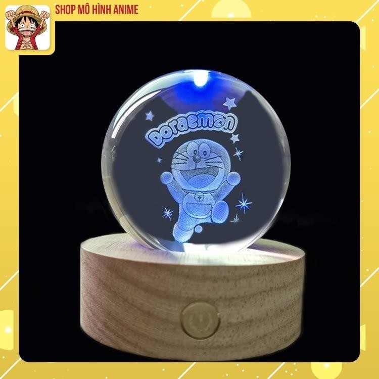Đèn Quả Cầu Pha Lê 3D Phát Sáng, Hình Nhân Vật Doraemon, Decor Trang Trí, Quà Tặng Sinh Nhật, Dịp Lễ Đặc Biệt