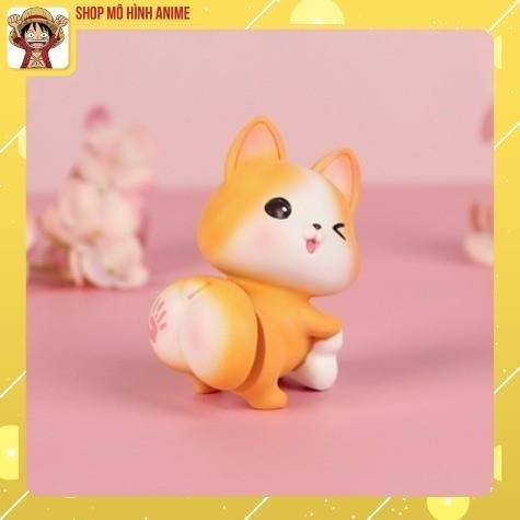 Mô Hình Thú Lắc Mông Cún Mèo Heo Chim,trưng  bày ô tô, tiểu cảnh, bày bàn học, tủ sách, trang trí shop