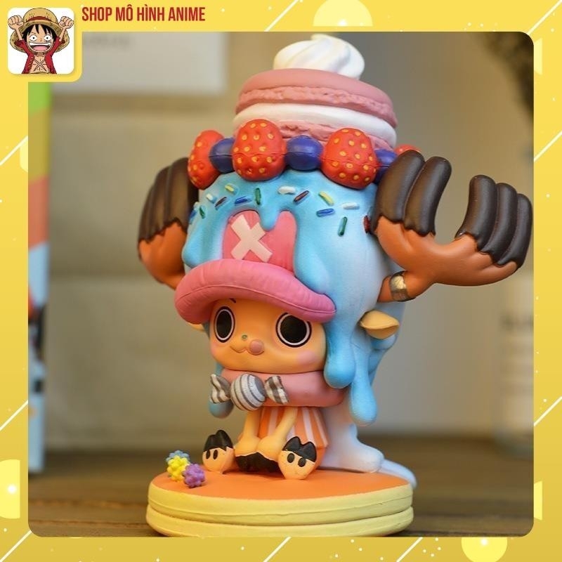 Mô Hình Nhân Vật OnePiece, Mô Hình Chopper Hình Chiếc Bánh Kem Xinh Đẹp Cute Cao 11cm, Full Box, Mô Hình Decor Trang Trí