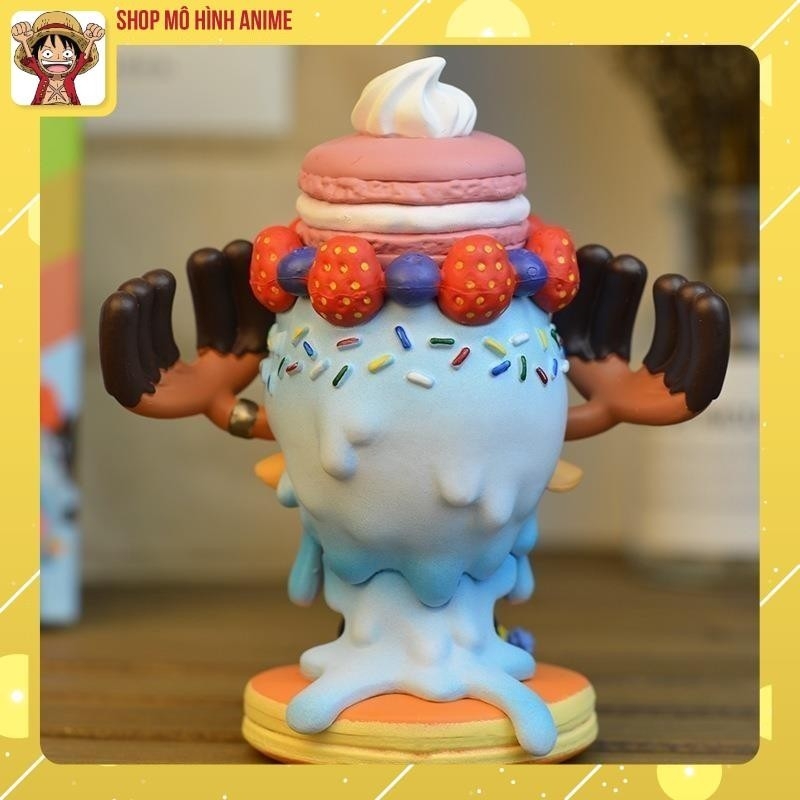 Mô Hình Nhân Vật OnePiece, Mô Hình Chopper Hình Chiếc Bánh Kem Xinh Đẹp Cute Cao 11cm, Full Box, Mô Hình Decor Trang Trí