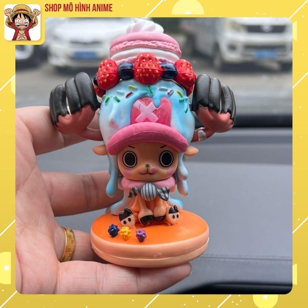 Mô Hình Nhân Vật OnePiece, Mô Hình Chopper Hình Chiếc Bánh Kem Xinh Đẹp Cute Cao 11cm, Full Box, Mô Hình Decor Trang Trí