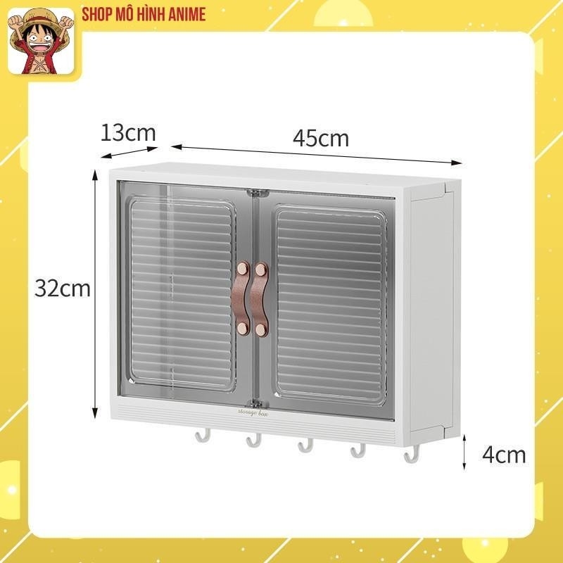 Tủ Nhà Tắm, Kệ Đa Năng Đựng Mĩ Phẩm, Nước Hoa Treo Tường, 3 Tầng Không Thấm Nước Không Cần Đục Lỗ, Chống Bụi Bẩn