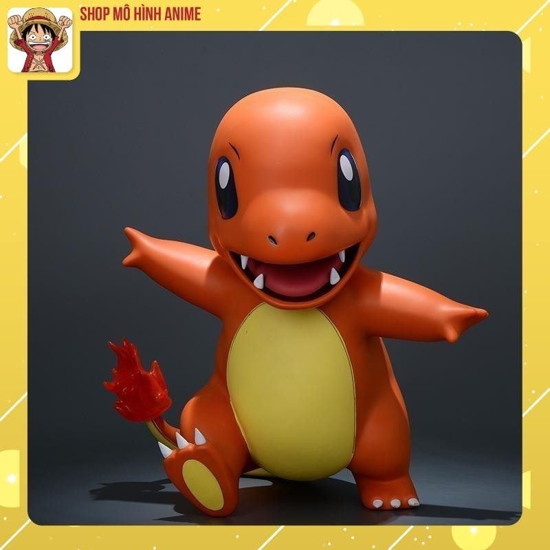 Mô Hình Pokemon, Hitokage  Kích Thước 1:1,Cao 38cm Full Box, Bộ Sưu Tập Nhân Vật, Decor Trang Trí, Quà Tặng Cho Bé
