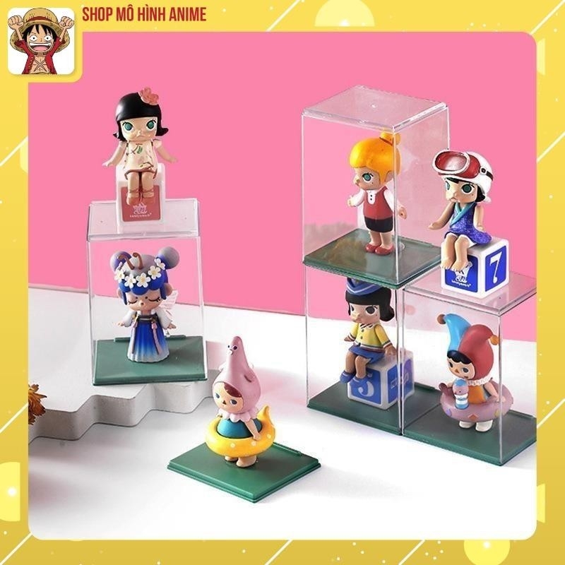 Hộp Trưng Bày Acrylic Trong Suốt, Tủ Đựng Mô Hình Pop Mart,  Chống Bám Bụi, Bảo Quản Mô Hình Nhân Vật Yêu Thích