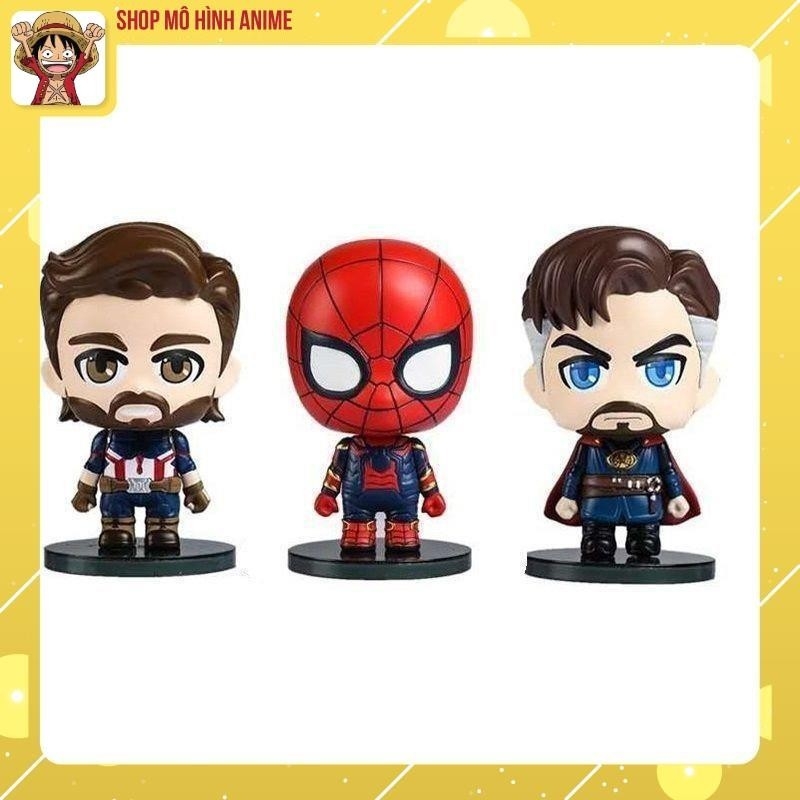 Bộ 6 Mô Hình Marvel, Các Nhân Vật Siêu Anh Hùng, Cao 7cm, Trang Trí Decor Phòng Làm Việc, Phòng Học, Quà Tặng Sinh Nhật